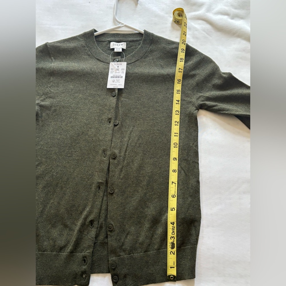 J. Crew Women's Dark Green Cardigan - Picture 4 of 9